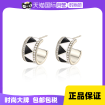 (Self-operated) VITARING black and white geometric earrings for women personalized fashion original niche design high-end earrings