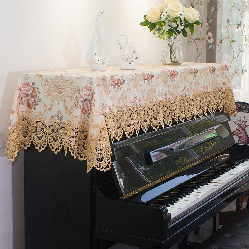 Piano cover high-end light luxury high-end dust-proof Nordic piano cover cloth piano towel full cover dust-proof Nordic piano cover cloth