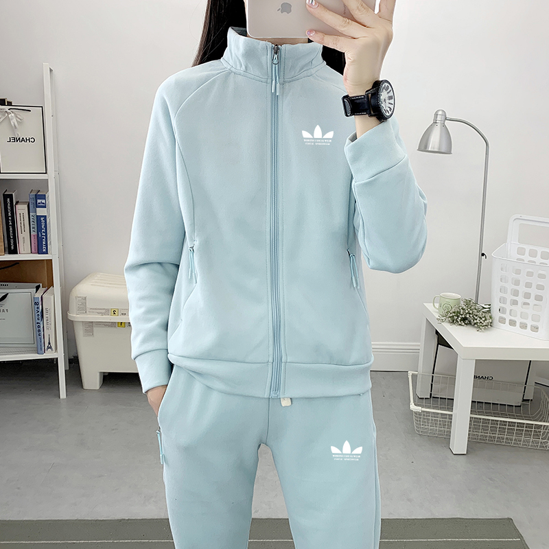Sports Clover Pure Cotton Casual Sports Suit for Women 2026 New Autumn Outdoor Running Casual Wear Two-Piece Set Sports Clover Pure Cotton Casual Sports Suit for Women 2026 New Autumn Outdoor Running Casual Wear Two-Piece Set