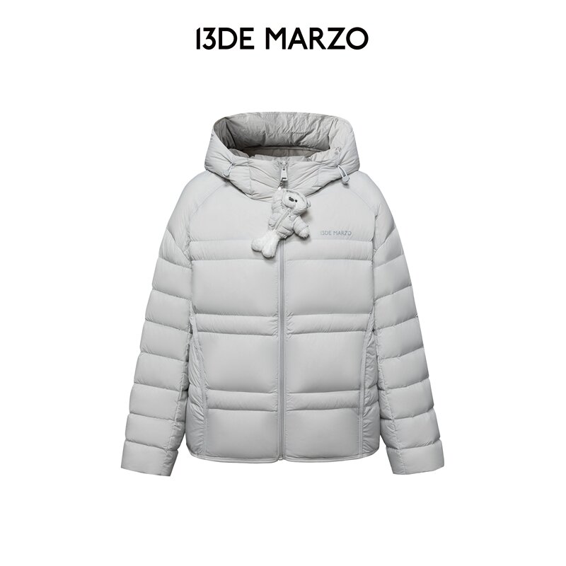 13De Marzo Domestic Exclusive Store 2026 Autumn and Winter New Lightweight Quilted Puff Versatile Hooded down Jacket