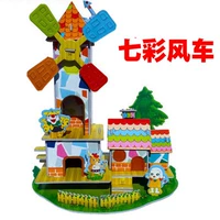 Красная разноцветная игрушка «Ветерок»