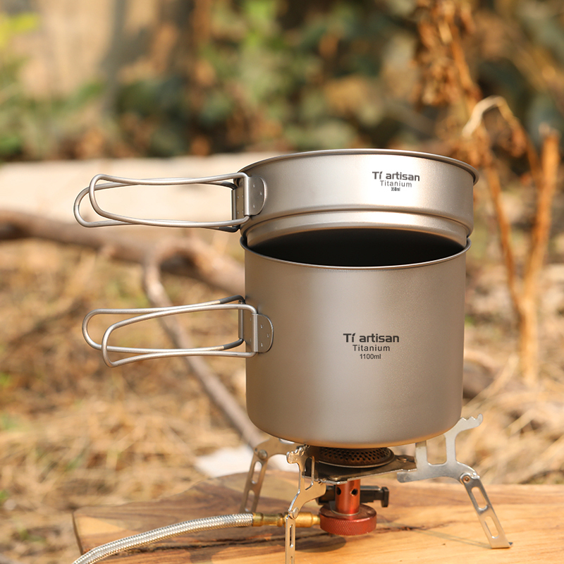 Titanium Craftsman Outdoor Titanium Pot Pure Titanium Soup Pot Camping Cookware Ultra-Light Tableware Frying Pan Titanium Alloy Folding Pot Set Cookware Titanium Craftsman Outdoor Titanium Pot Pure Titanium Soup Pot Camping Cookware Ultra-Light Tableware Frying Pan Titanium Alloy Folding Pot Set Cookware