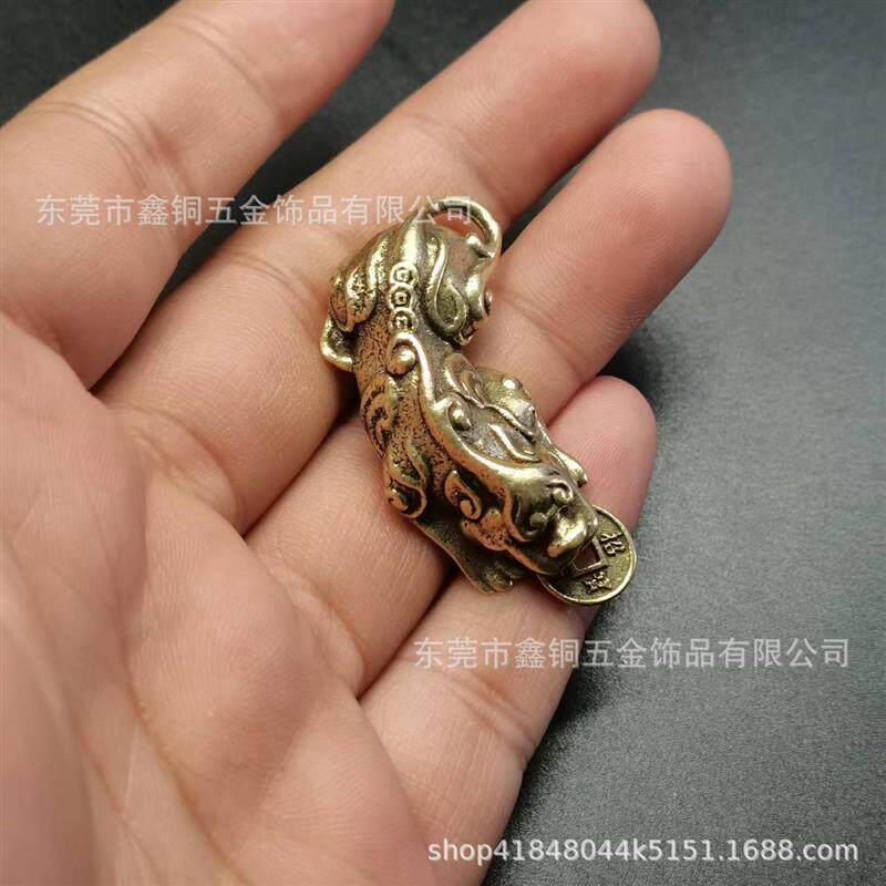Pure brass bent over Pixiu to attract wealth and money