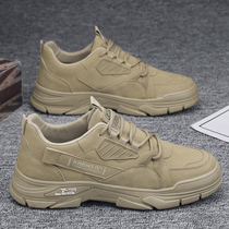 Labor insurance mens shoes casual site work waterproof non-slip mens tooling outdoor sports mountaineering wear-resistant Martin autumn