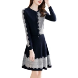 Демисезонный кардиган, трикотажный комплект, юбка, коллекция 2023, в стиле Шанель