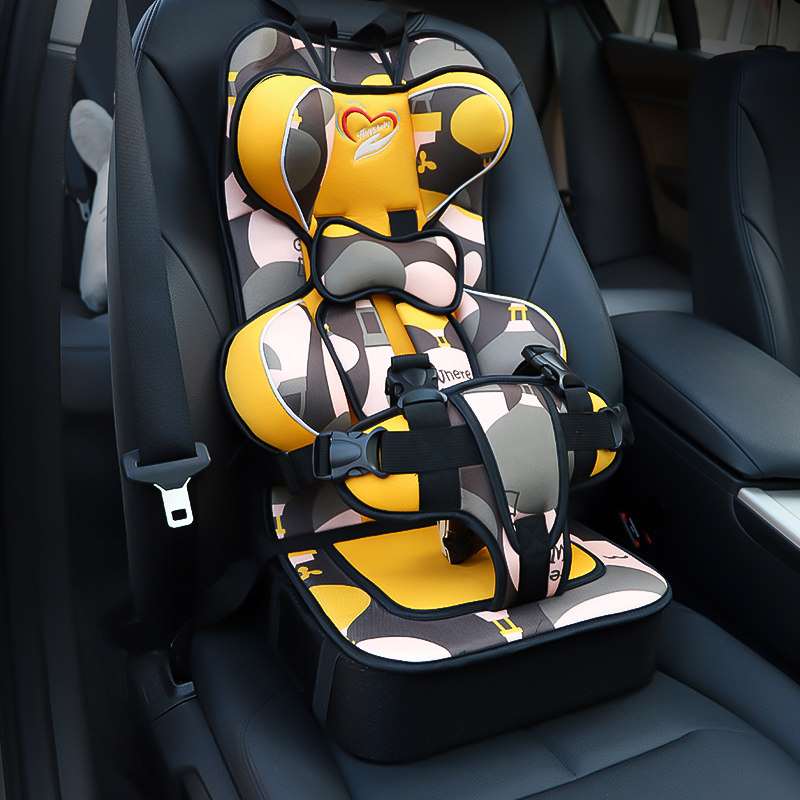 Child safety seat Easy portable on-board baby baby 0-5 3-12 Universal car with strap cushion