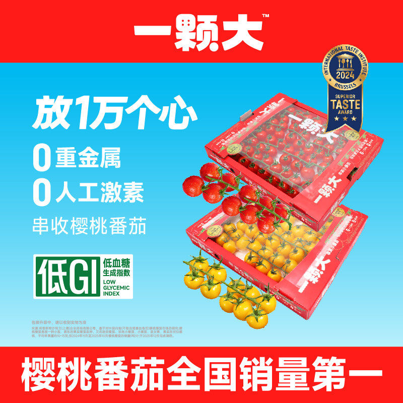 【一颗大】玲珑串樱桃番茄串收小西红柿新鲜自然熟孕妇生吃水果