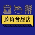 琦琦食品店的LOGO