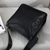 Special Cabinet Genuine Leather single shoulder bag Mens bag Han version Large capacity Inclined Satchel Bag Business Casual Mens Bau Leather Postal Difference Bag