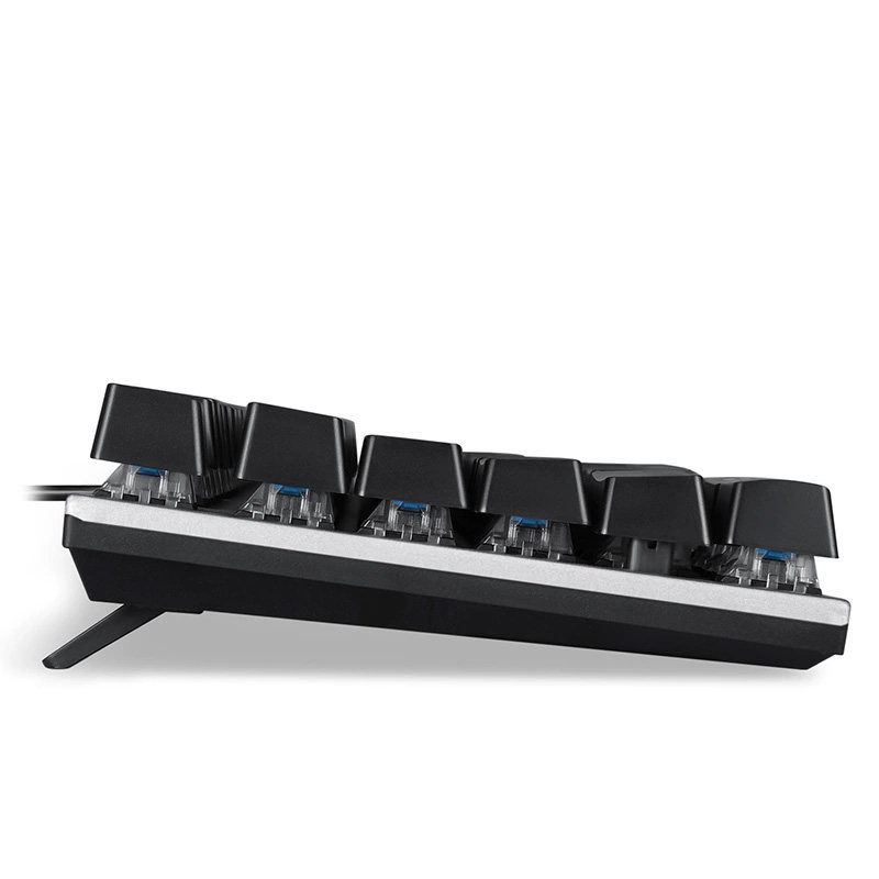 Leikui Wired Mechanical Keyboard with Blue Switches, Backlit, Gaming, E-Sports, Standard USB Connection, Supports Desktop and Notebook