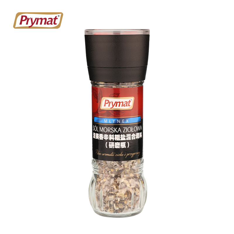 Spice Coarse Salt Seasoning Grinder Bottle for Steak, Salad, Pasta, Black Pepper, Sea Salt Grinder, Imported from Bomei
