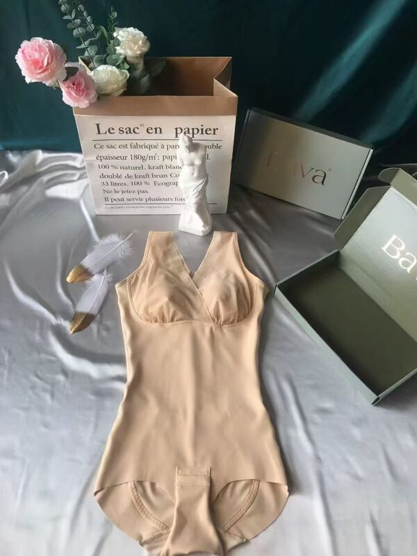 Bava Shapewear One-Piece Women's Butt-Lifting, Body-Shaping, Tummy-Tucking, Waist-Cinching, Seamless Slimming Garment That Eliminates the Need for a Bra