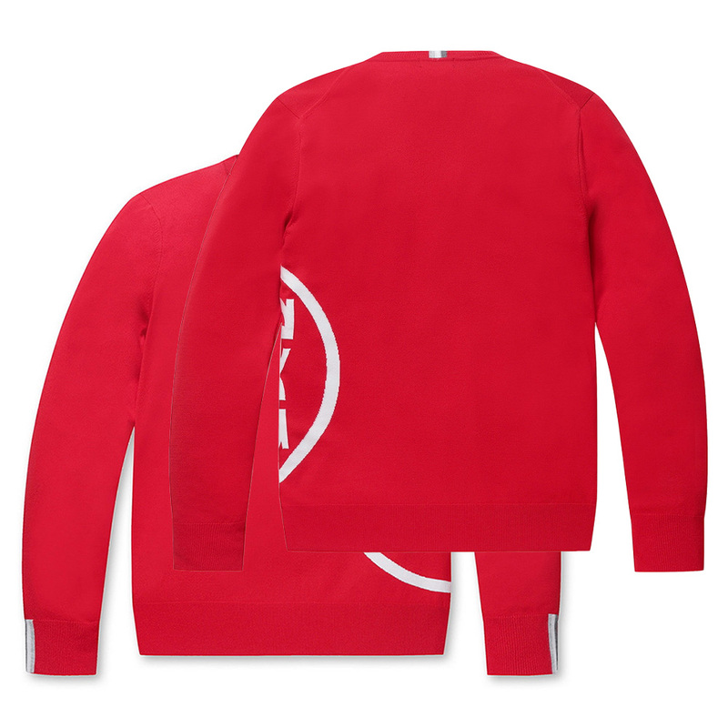 Korean-Style High-End Sports Sweater for Men, Golf Simple Luxury Knitwear, Round Neck Fashionable Casual Top