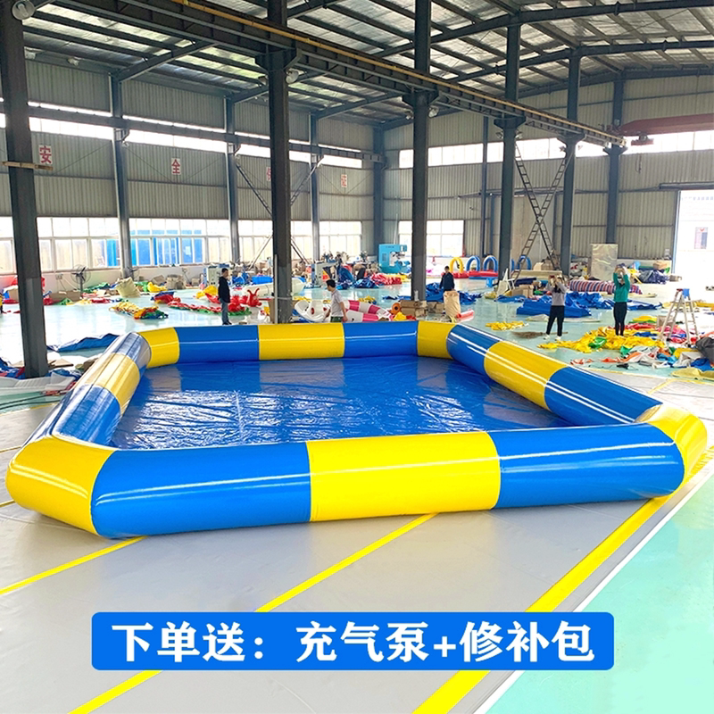 Inflatable Pool, Large Outdoor Swimming Pool, Children's Commercial Water Play Pool, Kindergarten Ocean Ball Bubble Pool, Fish Catching Pool