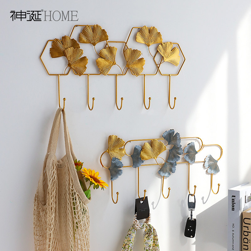 Creative Iron Art Hook Into Doorway Key Containing Wall Xuan Guan Wall-mounted Decoration Fitting Cloakroom Clothes Rack Hanger