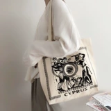 Ретро шоппер, тканевый мешок, вместительная и большая сумка на одно плечо