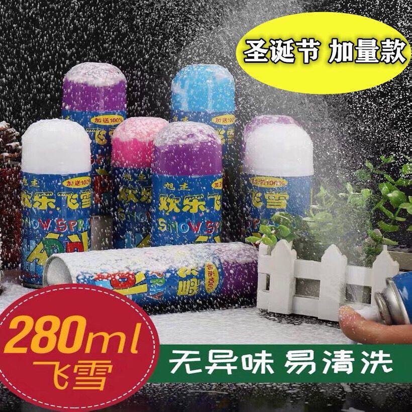 Net Red Emulation Snowflake Spray Snow Jars Foam White Flying Snowshooter Spray Christmas Flowers Spray Christmas Decorations