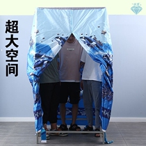 Rural bathing cover changing room shower curtain bathroom construction site portable rack outdoor bath tent camping shelter