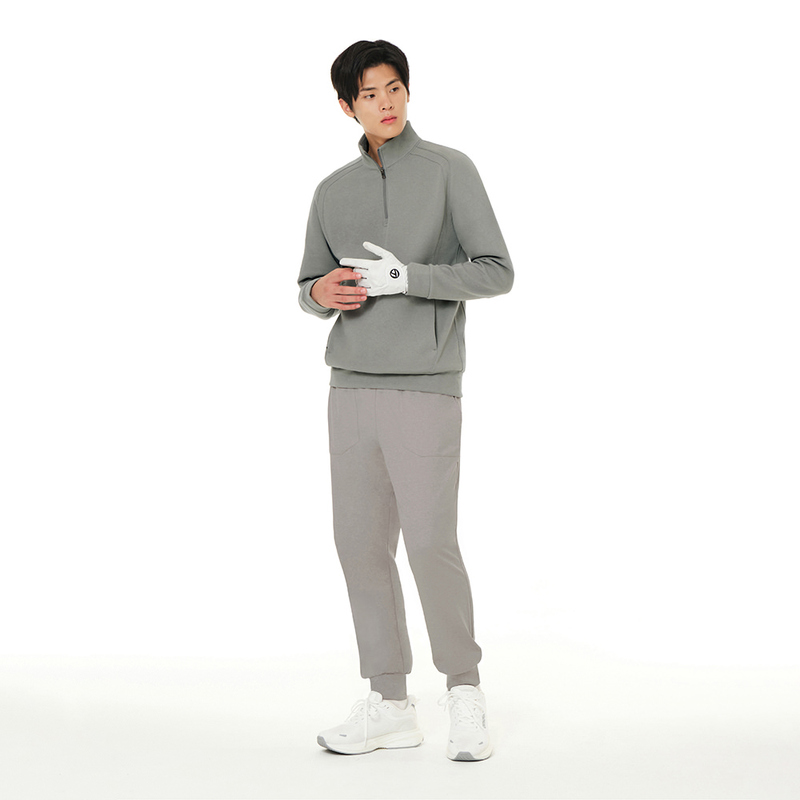 Korean Andar Men's Autumn and Winter Thin Fleece Pants, Suitable for Men, Brushed Jogging Pants Mnfjt-02