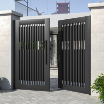 Aluminum alloy villa rural self-built house courtyard single and double door iron villa rural garden courtyard