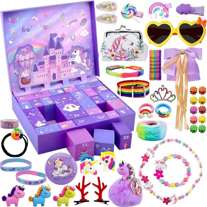 New Purple Unicorn Surprise Blind Box for Girls, Lottery Glasses, Exquisite Gift Box, Birthday Gift New Purple Unicorn Surprise Blind Box for Girls, Lottery Glasses, Exquisite Gift Box, Birthday Gift