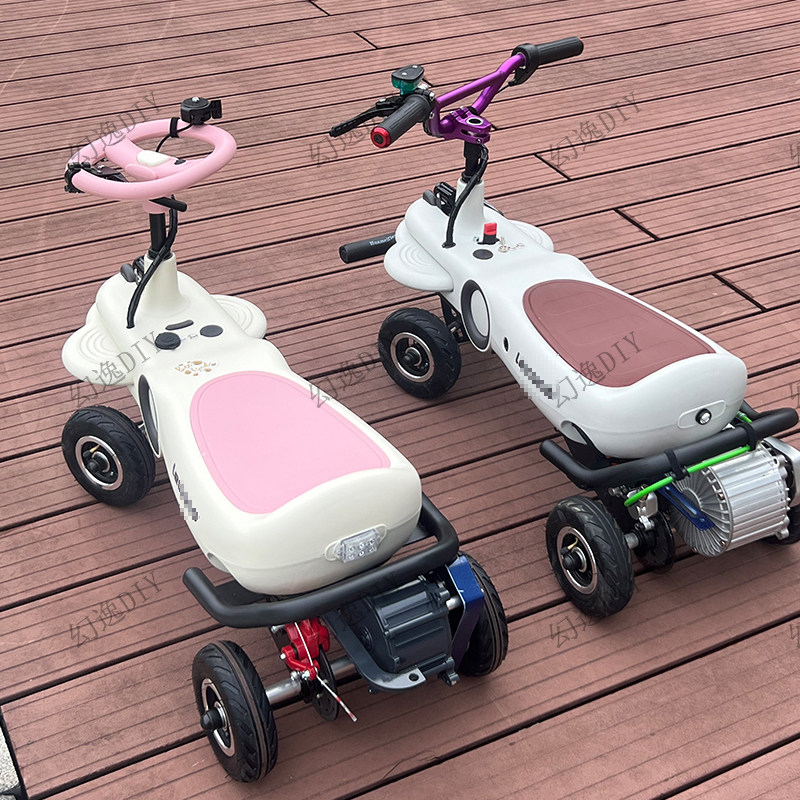 самодельный электромобиль twist car для взрослых, версия мощного двухместного автомобиля с длительным сроком службы батареи, взрывозащищенный дрифт-скейтборд для взрослых