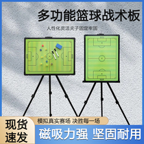Aluminum alloy basketball tactical board magnetic erasable coaching board football volleyball bracket type game command board portable