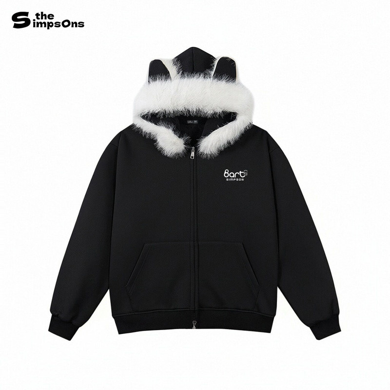 The Simpsons American-Style Hooded Sweatshirt for Men, Spring 2026 New Couple's Outfit, Simple Loose Cardigan Jacket for Women The Simpsons American-Style Hooded Sweatshirt for Men, Spring 2026 New Couple's Outfit, Simple Loose Cardigan Jacket for Women