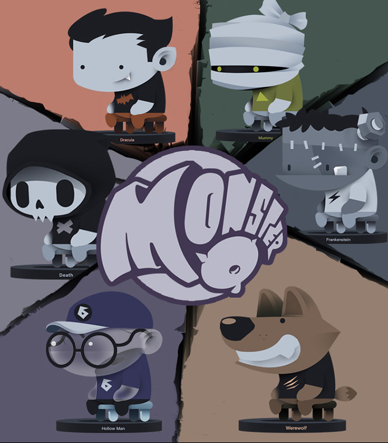 模言工社 Mr.Bone 骨头先生 怪物排排坐系列盲盒 双重优惠折后¥9.9包邮