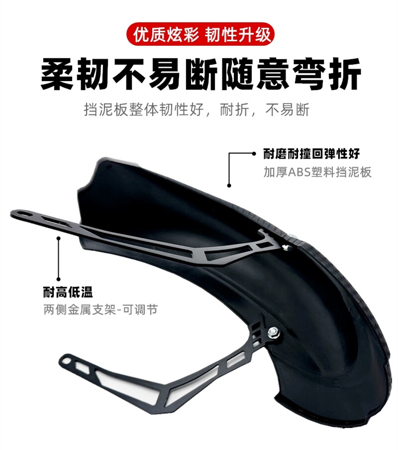 Geshilin U2 Mudguard U+Bm Is Suitable for the Front Section of the No. 9 Mechanic Rear Mudguard for Rear Shield Accessory Modification