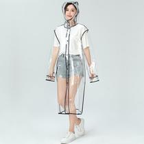 Fashionable and simple style cool raincoat outdoor hiking student raincoat enlarged and widened no smell and low temperature resistance