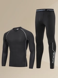 Мужское удерживающее тепло нижнее белье, утепленный комплект, тонкое термобелье, штаны, в обтяжку