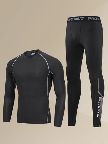 Мужское удерживающее тепло нижнее белье, утепленный комплект, тонкое термобелье, штаны, в обтяжку