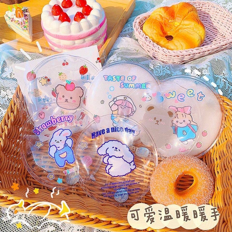 Breaking off the hot hand warmer for reuse