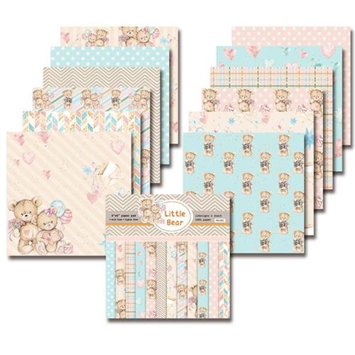 Little bear Scrapbookings paper pack of 24 sheets handmade c -