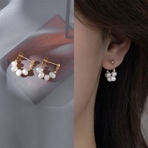 South Korea Pearl Earrings Female Retro French Temperament Advanced Light Luxury Earrings Fall Winter 2021 New Tide Earrings