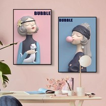 Glass film whole decorative bathroom stickers waterproof simple girl renovation self-adhesive wardrobe door stickers