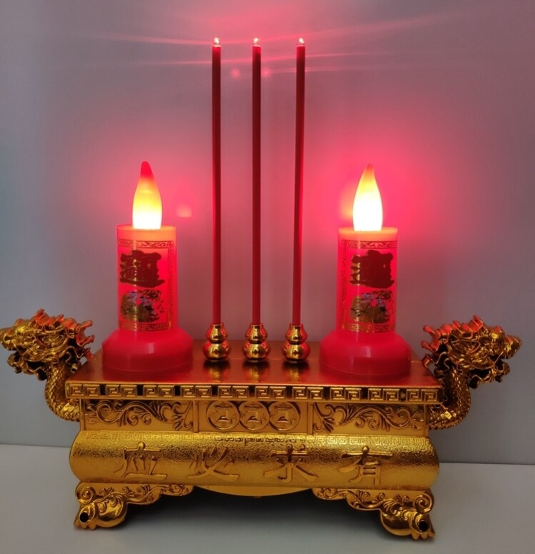 Electronic incense candle for the Buddha's incense stove candle Candle lamp Electronic burning incense electric candle lamp scented candle holder