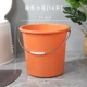 Маленькое оранжевое портативное ведро из нержавеющей стали, увеличенная толщина