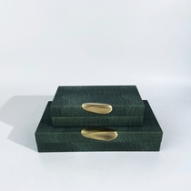 Youlite high-end fashionable green crocodile pattern jewelry storage box bedroom desktop model room decorative ornaments