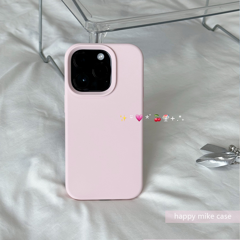 觅壳mike纯色液态硅胶一切包边移动器材壳适用iPhone13 15苹果14promax