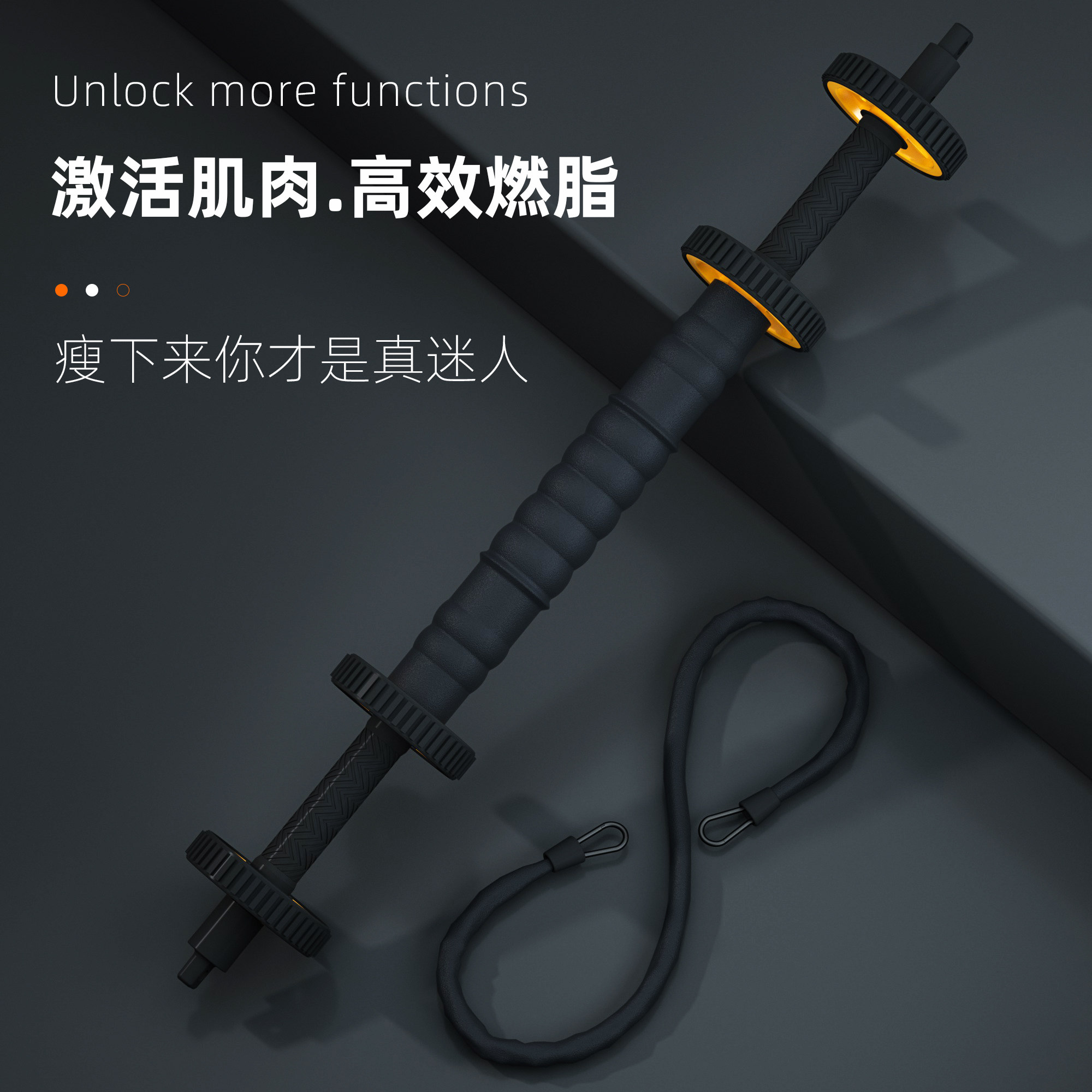 Bodybuilding wheel overwheel abdominal muscle men's home fitness sports equipment ladies exercise avoisably Liu/Manualto