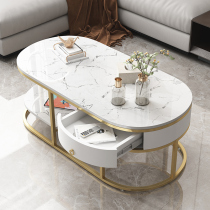 Office marble countertop tea table p Guest Area Light Lavish Atmosphere Nordic Hall Brief Modern Commercial Guest