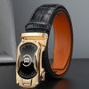 Odybird Belt Men's Genuine Leather Alloy Automatic Buckle Belt Luxury Brand High-End Business Belt Gift