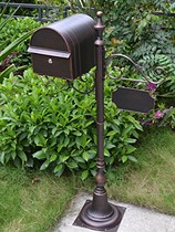 Eurostyle Iron Art Villa Letter Box Letter Box Mailbox Outdoor Rain Proof Inbox Postcard Box Wedding company mailbox