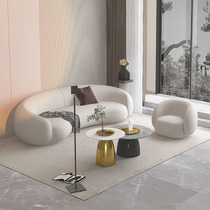 Italian Style Living Room Arc Sofa Combined Nordic Modern Minimalist Clothing Beauty Shop Fabric Furniture