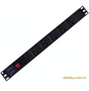 PDU机柜专用,10A六孔电源排插 带开关 机柜PDU