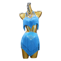 2024 Professional Latin Dance Tassel Dress Senior Dance Competition Clothing Blackpool Flower Clothing Art Examination Performance
