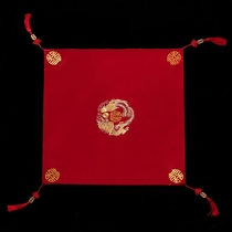 Geehead bride wedding Chinese style show and suit cover head new red cover head embroidery flower upscale red yarn wedding Heepa