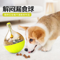 Food leakage toy dog ​​relieves boredom artifact tumbler teddy dog ​​food leakage food ball pet educational supplies